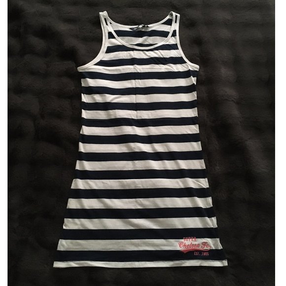 Chelsea Football Club (Soccer) Blue & White Stripe Dress (US 8 / UK 12) - NWOT - Picture 1 of 5